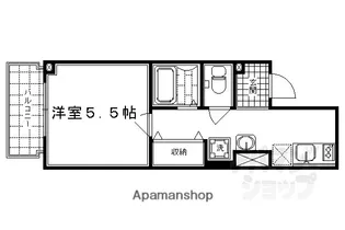 TS CASA 御幸町【404号室】の間取り