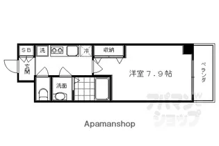 アドバンス京都烏丸グルーブ【201号室】の間取り