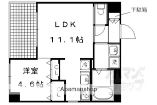 御所南 晴風苑【404号室】の間取り