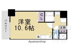 ミラージュ大津京【608号室】の間取り