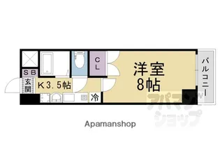 ミラージュ大津京【403号室】の間取り