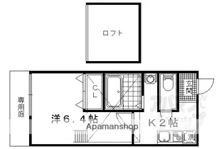 CHERRY TREE【102号室】の間取り