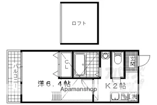 CHERRY TREE【201号室】の間取り