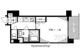 役所前II【801号室】の間取り
