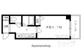 ライブ寺町通り【202号室】の間取り
