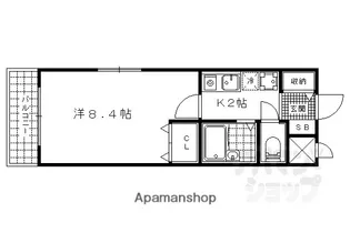 KYOマンション【204号室】の間取り