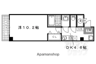 浜大津ヒルズ【504号室】の間取り