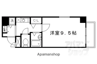 プレサンス京都東山CITYLIFE【304号室】の間取り