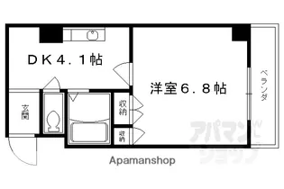 ボンネール葵【701号室】の間取り