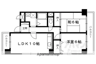 カーネルヒル【205号室】の間取り