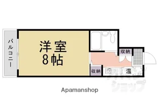 CASA DE大橋【402号室】の間取り