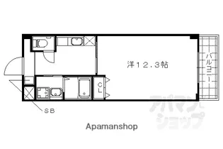 バンブーヒルズ【203号室】の間取り