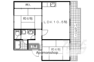 サンシャイン芝田【204号室】の間取り