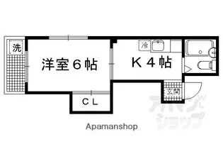 コーポ宮本【203号室】の間取り
