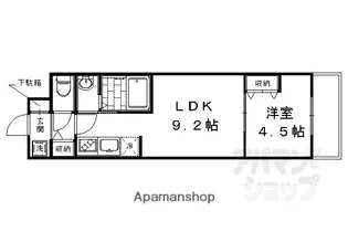 AーMON壬生高樋【2階】の間取り
