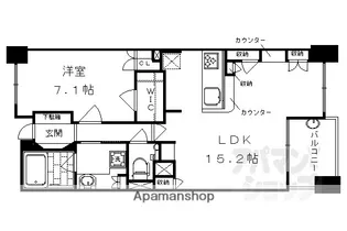 ライオンズマンション烏丸通【502号室】の間取り