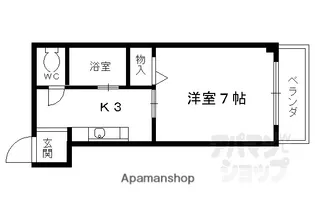 ロジュマン藤井【301号室】の間取り