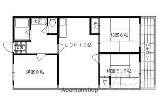 ロイヤル室町【405号室】の間取り