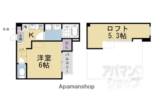 イロハ 淀下津町【1階】の間取り