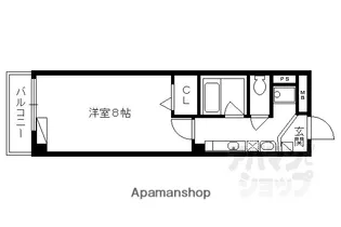 シティコート室町【201号室】の間取り
