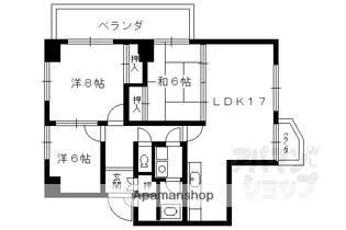 エギュー ド ブランシェ【201号室】の間取り