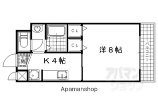 ラ・グランヴィアかやの【211号室】の間取り