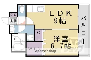 ネオクレスト壱番館【102号室】の間取り