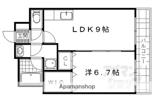 ネオクレスト壱番館【410号室】の間取り