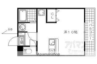 フェイム瀬田【208号室】の間取り