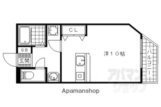 フェイム瀬田【305号室】の間取り