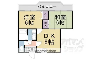 カーム瀬田【3階】の間取り