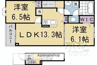 プロスぺリテ下阪本【204号室】の間取り