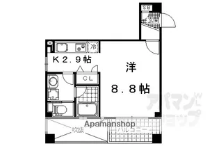 ミラージュにおの浜【703号室】の間取り