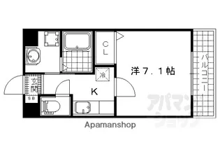 サウスセントラル衣川【204号室】の間取り