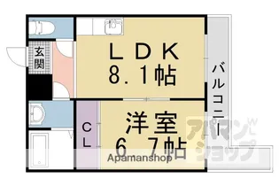 ブエナビスタ大津ウエスト【303号室】の間取り