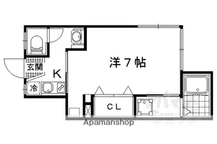 エモン山科【2階】の間取り