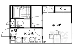 レオパレスKIRARA【101号室】の間取り