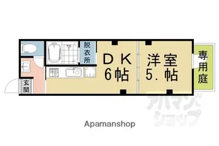FUJI東山三条【1F号室】の間取り
