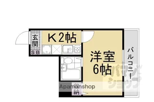 ドミノ石山【302号室】の間取り