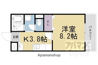グランシャリオ【205号室】の間取り