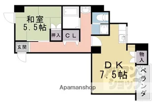 レークハイツ瀬田【4階】の間取り