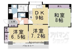 ノバカネイチ富小路【602号室】の間取り