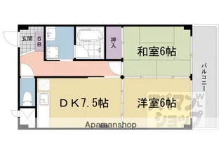 ハイツアムール【1階】の間取り