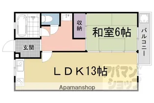 ニューシャルマン【102号室】の間取り