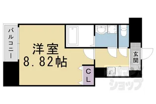 CITY SPIRE浜大津駅前【4階】の間取り