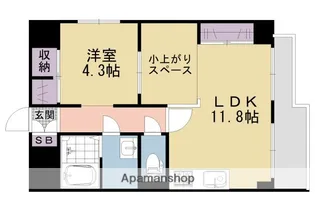 CORT UESHO【202号室】の間取り