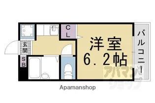 ウィズ秀和II【110号室】の間取り