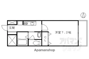 アーバンコート・まはたぎ【706号室】の間取り