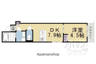エスペランサ四条堀川【502号室】の間取り