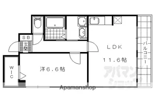パレボヌール【507号室】の間取り